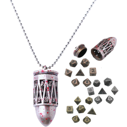 Metalowy Naszyjnik Nabój...