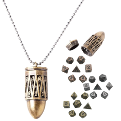 Metalowy Naszyjnik Nabój...