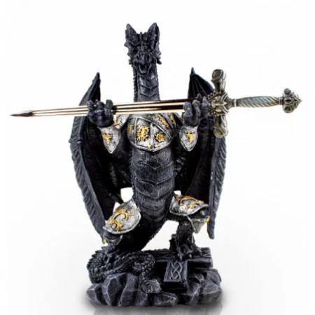 Metalowa Figurka Smoka Z...