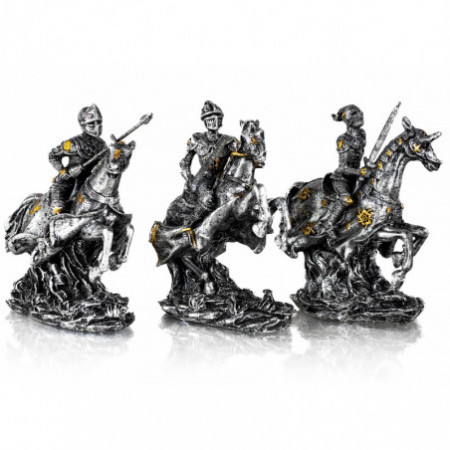 Zestaw 3 Metalowych Figurek...
