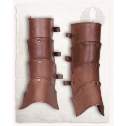 SKÓRZANE NAGOLENNIKI...