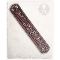 WĄSKA SKÓRZANA BRANSOLETA -...