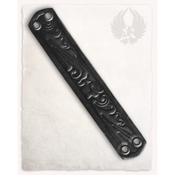 WĄSKA SKÓRZANA BRANSOLETA -...