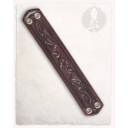 WĄSKA SKÓRZANA BRANSOLETA -...