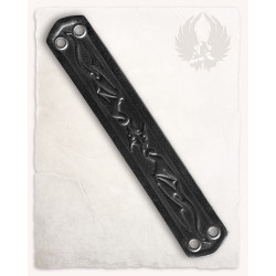 WĄSKA SKÓRZANA BRANSOLETA -...