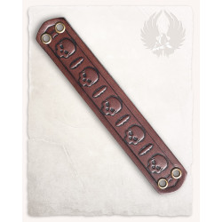 WĄSKA SKÓRZANA BRANSOLETA -...