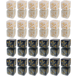 Zestaw 24 Kostek K6 1,6 cm...