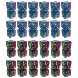 Zestaw 24 Kostek K6 1,6 cm...