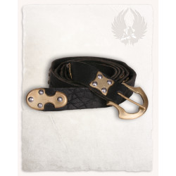 SKÓRZANY PAS HENRY - CZARNY...