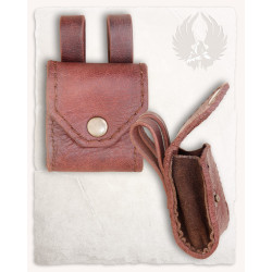 SKÓRZANA MAŁA TORBA NA PAS...