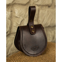 SKÓRZANA MAŁA TORBA NA PAS...