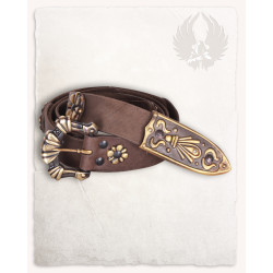 SKÓRZANY SZEROKI PAS LEON -...