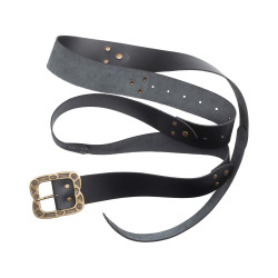 SKÓRZANY PAS MATEO - CZARNY...