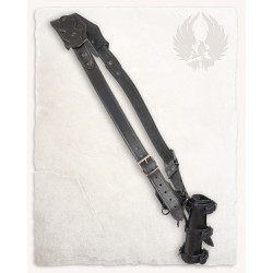 SKÓRZANY PAS SKOŚNY...