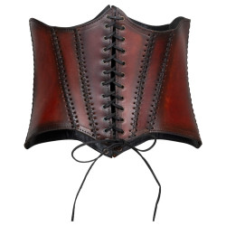 SKÓRZANY GORSET POD BIUST...