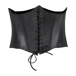 SKÓRZANY GORSET POD BIUST...