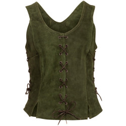 SKÓRZANY GORSET CATY -...