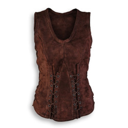 SKÓRZANY GORSET SARINA -...