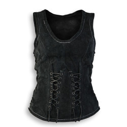 SKÓRZANY GORSET SARINA -...