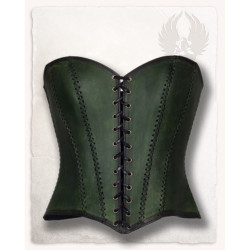 SKÓRZANY ANTYCZNY GORSET...