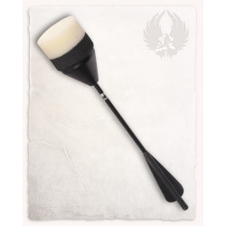 BEŁT PŁASKI KRÓTKI CZARNY LARP