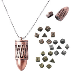 Metalowy Naszyjnik Nabój...