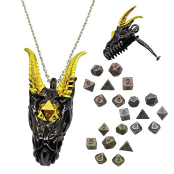 Metalowy Naszyjnik Smok...