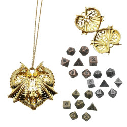 Metalowy Naszyjnik Pudełko...