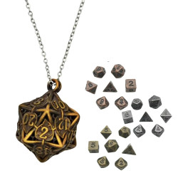 Metalowy Naszyjnik Kostka...