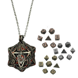 Metalowy Naszyjnik Kostka...