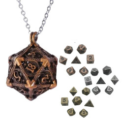 Metalowy Naszyjnik Kostka...