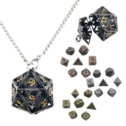 Metalowy Naszyjnik Kostka...