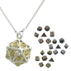 Metalowy Naszyjnik Kostka...