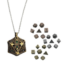 Metalowy Naszyjnik Kostka...