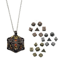 Metalowy Naszyjnik Kostka...