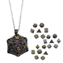 Metalowy Naszyjnik Kostka...