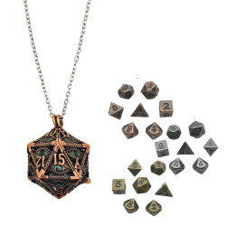 Metalowy Naszyjnik Kostka...
