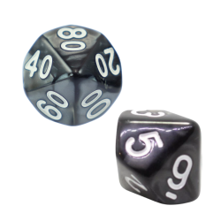 Zestaw 2 Kostek K10 0-9 +...