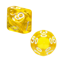 Zestaw 2 Kostek K10 0-9 +...