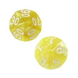 Zestaw 2 Kostek K10 0-9 +...