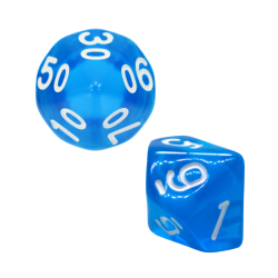 Zestaw 2 Kostek K10 0-9 +...