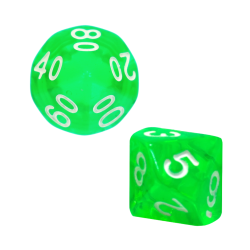 Zestaw 2 Kostek K10 0-9 +...