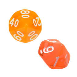 Zestaw 2 Kostek K10 0-9 +...