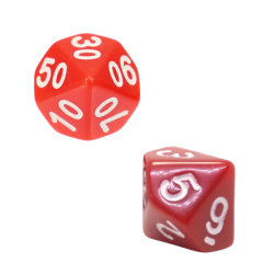 Zestaw 2 Kostek K10 0-9 +...