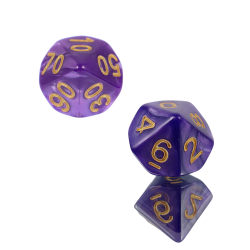 Zestaw 2 Kostek K10 0-9 +...