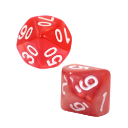 Zestaw 2 Kostek K10 0-9 +...