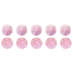 Zestaw 10 Kostek K10 0-9 +...