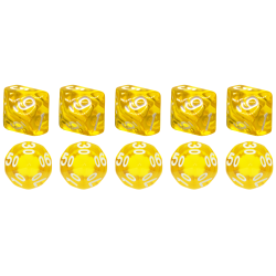 Zestaw 10 Kostek K10 0-9 +...