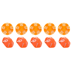 Zestaw 10 Kostek K10 0-9 +...