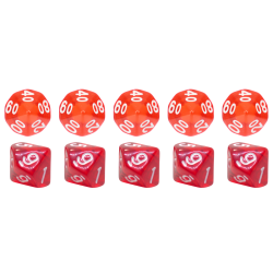 Zestaw 10 Kostek K10 0-9 +...